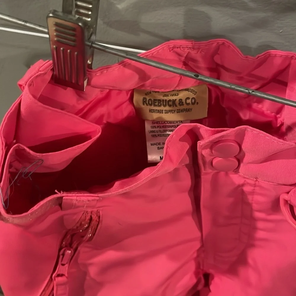 Roebuck & Co. pink Insulated Winter Snow Pants Kid’s Youth Size medium 5/6 ⛄️
